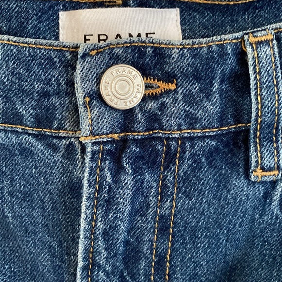 Frame Denim frayed edge skirt size 31 light wash - Picture 2 of 9